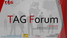 TAG Forum 2016