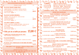 Télécharger la carte - Boucherie (detail) Charcuterie Traiteur A