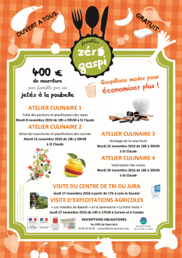 atelier culinaire 1 - Le CPIE du Haut-Jura