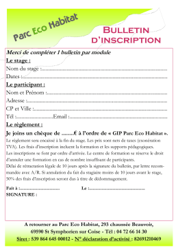 GIP Parc Eco Habitat, 293 chauss&eacute;e Beauvoir, 69590 St