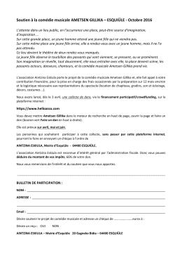 Crowfunding_papier - Comédie musicale Souletine
