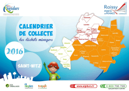 Calendrier des collectes - Saint-Witz