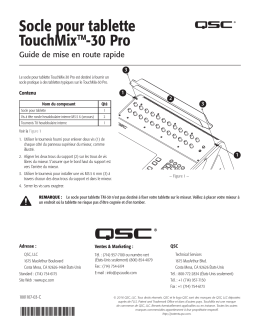 Socle pour tablette TouchMix™-30 Pro