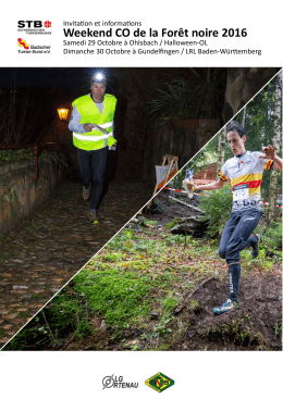 Weekend CO de la Forêt noire 2016