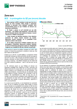 Zone euro : BCE, la prolongation du QE pas (encore)