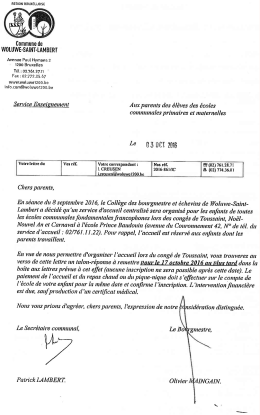 Conge centralise Toussaint 2016 recto