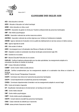 glossaire des sigles ash