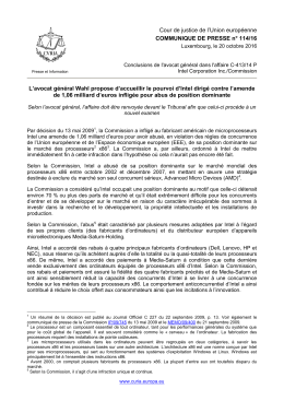 Conclusions de l`avocat g&eacute;n&eacute;ral dans l`affaire C-413 - curia