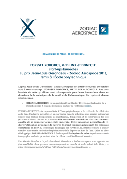 communiqué de presse