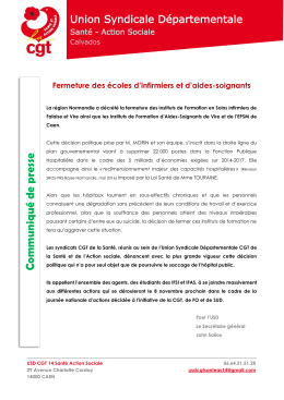 Commu niqué de presse