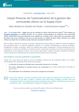 Impact financier de l`automatisation de la gestion des