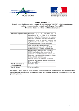 Cahier des charges-actions de promotion