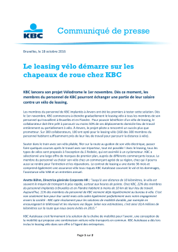 Communiqué de presse