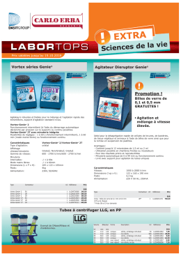Sciences de la vie - CARLO ERBA Reagents