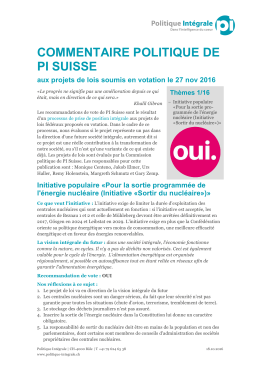 Commentaire politique du 27.11.16