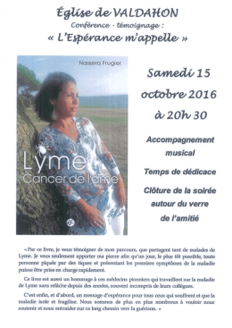 Conférence maladie de Lyme
