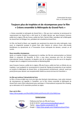 Cr&eacute;ons ensemble la M&eacute;tropole du Grand Paris