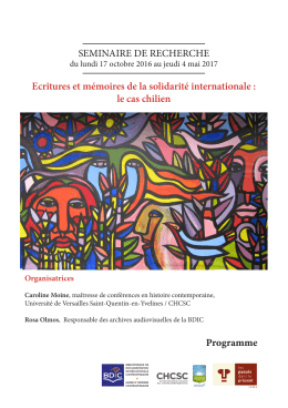 le cas chilien Programme