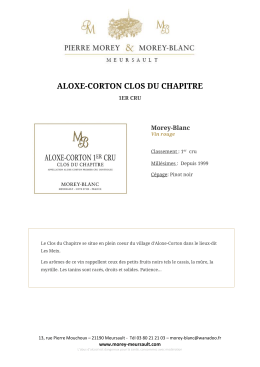 aloxe-corton clos du chapitre