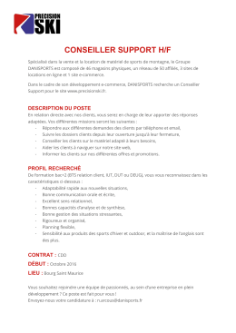 conseiller support h/f