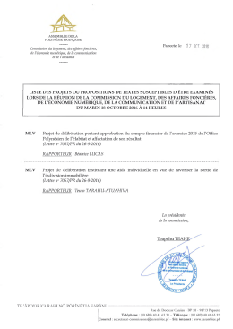 Commission du logement, des affaires foncières, de l`économie
