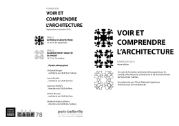 Programme de formation - Ecole Nationale Supérieure d