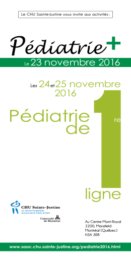 24 25 novembre 2016 Le 23 novembre 2016 - saac.chu