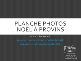 PLANCHE PHOTOS Noël À provins