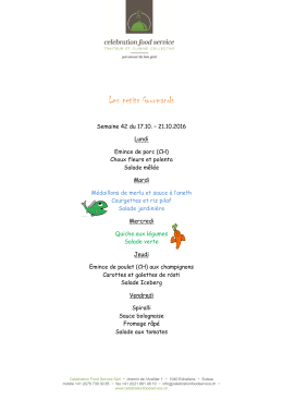 Les petits Gourmands - Celebration Food Service