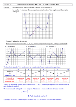 TES/Spé TL Éléments de correction du DNS n°1 du lundi 17 octobre