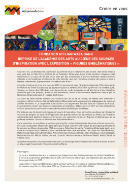 communiqu&eacute; de pres se