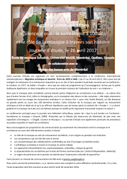 Appel à communications - Observatoire interdisciplinaire de création