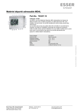 Matériel déporté adressable MD4L