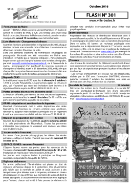 flash n° 301 - Ville de Bédée