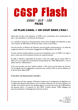 2016 0212 Plan Canal - CGSP-ADMI