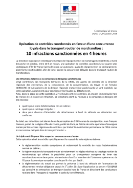 Controles routiers PDF - Les services de l`État en région