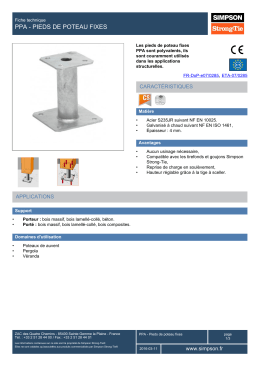 PPA Pied de poteau fixe - Simpson Strong-Tie