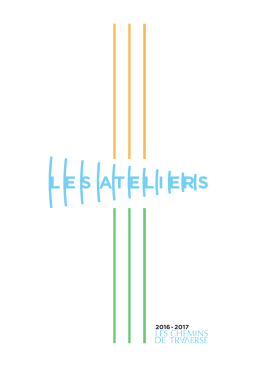 Le programme des ateliers 2016