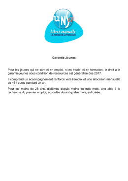 Garantie Jeunes