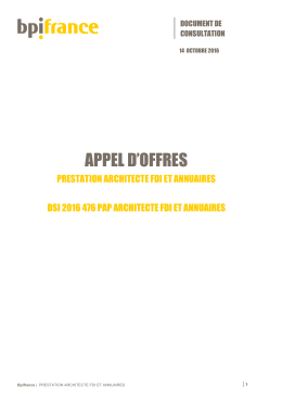 prestation architecte fdi et annuaires