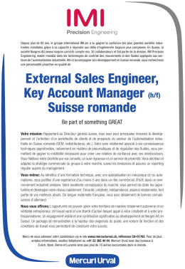 External Sales Engineer, Key Account Manager (h/f