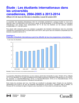 - Statistique Canada