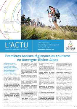 L`ACTu - CRDT Auvergne