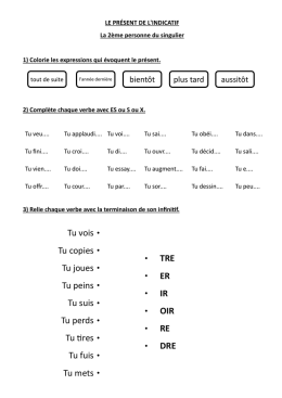 Tu vois &bull; Tu copies &bull; Tu joues &bull; Tu peins &bull; Tu suis