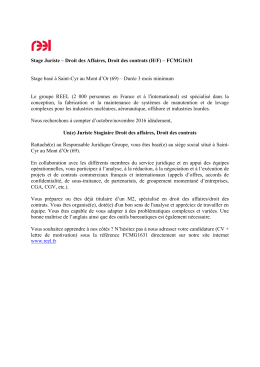Stage Juriste – Droit des Affaires, Droit des contrats (H/F