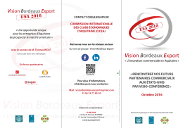 Triptyque VBE USA 2016 - Club des Entreprises de Mérignac