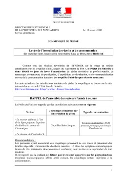 Communiqué de presse - Les services de l`État dans le FINISTÈRE