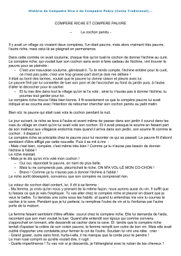 COMPERE RICHE ET COMPERE PAUVRE