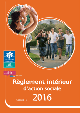 2016 - Réglement intérieur d`action sociale