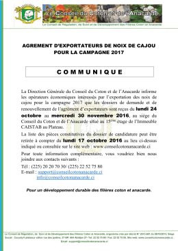 communique - agrici.net